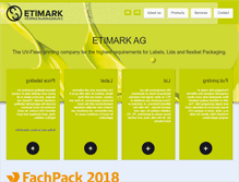 Tablet Screenshot of etimark.ch